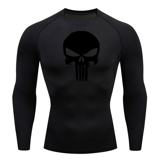 The Punisher Darkend Compression Shirt - KnightGear