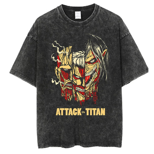 Attack On Titan Vintage Oversize Shirts Collection #3 - KnightGear