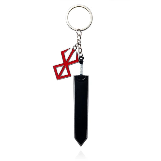 Berserk Guts Sword & Curse Mark Keychain - KnightGear