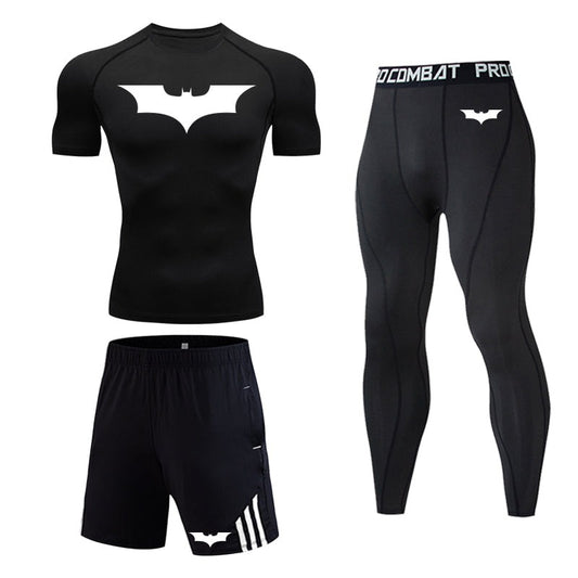 The Dark Knight S/S Compression Set - KnightGear