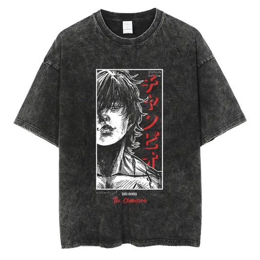 Baki Hanma Vintage Oversize Shirts Collection - KnightGear