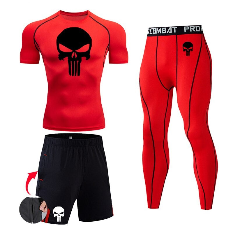 The Punisher S/S Compression Set - KnightGear