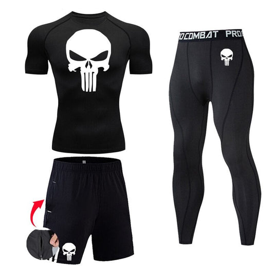 The Punisher S/S Compression Set - KnightGear